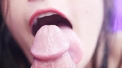 Pov close up oral sex with eat cum